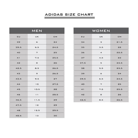 Adidas zonyk size chart